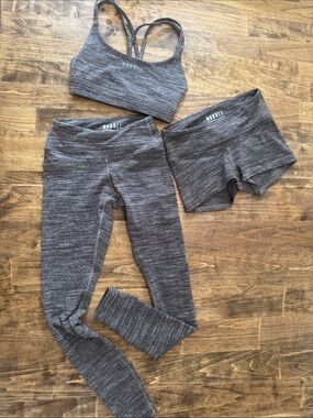 NOBULL Heathered Gray Women's Athletic Shorts
